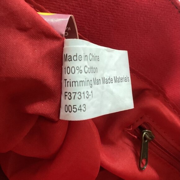 Disney Winnie‎ The Pooh Red Purse With Braided Trim & Snap Closure - Picture 6 of 7